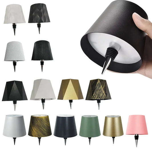Wireless Bottle Table Lamp – Touch Control Night Light with 3 Colors & Stepless Dimming for Bar, Desk, and Wine Bottle Decor