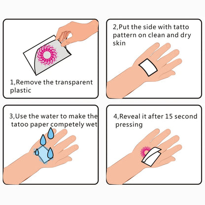 Large Anime Black Temporary Tattoo – Waterproof Curse Mark Body Art Sticker for Back & Waist, Unisex Fake Tattoo