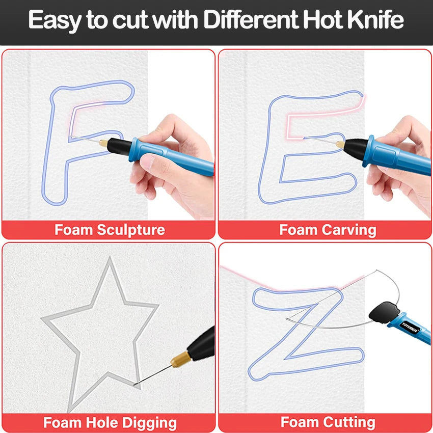 Electric Foam Cutter Kit – Hot Wire Foam Carving Pen for Styrofoam Crafts and Sculpture Cutting Tools