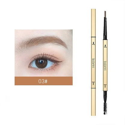 Waterproof Double-Headed Eyebrow Pencil — Fine Tip, Durable & Long-Lasting, Perfect for Beginners