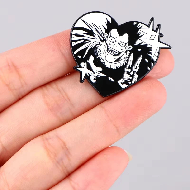 Death Note Ryuk Enamel Pin - Anime Shinigami Lapel Brooch for Manga Fans, Backpacks and Clothing Decor