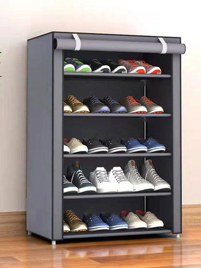 Dustproof Fabric Shoe Cabinet Organizer - Multilayer Nonwoven Shoe Rack for Simple, Economic Household Storage
