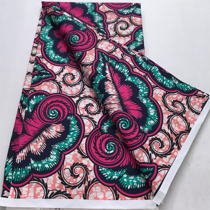 African Wax Print Fabric - Nigerian Ankara Batik Dutch Fabric for Women’s Dresses & Sewing Materials