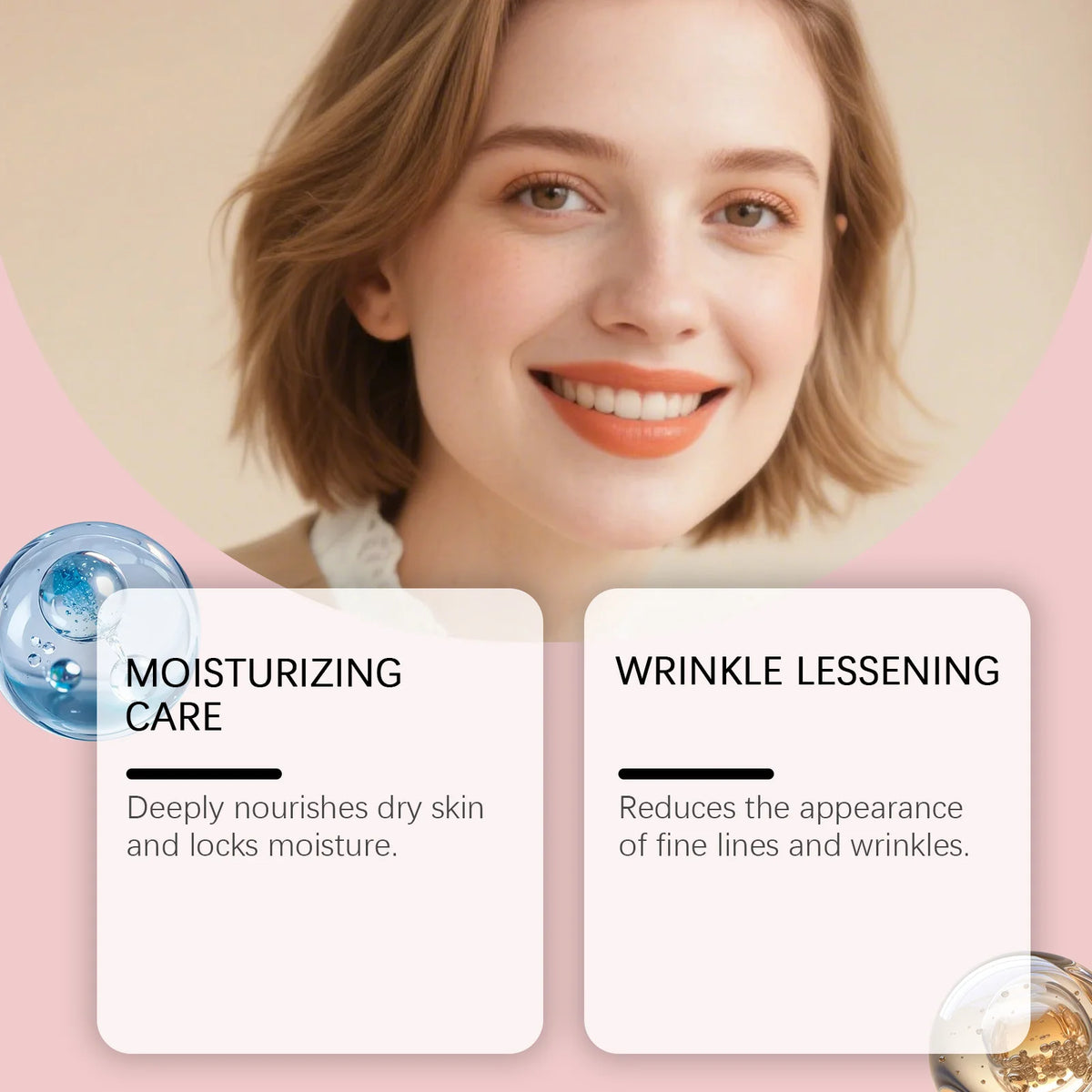 Collagen Pink Hydrating Balm Stick - Deep Moisturizing Facial Balm and Makeup Base for Smooth, Glowing-Looking Skin