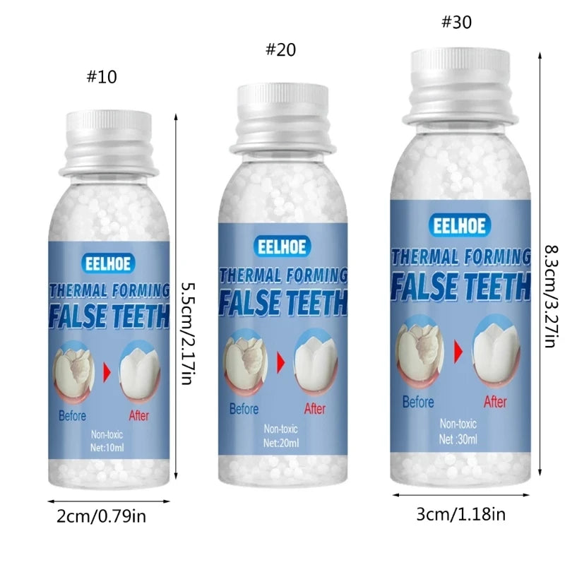 Resin Temporary Tooth Repair Glue – 10ml/20ml/30ml, Teeth Gaps & False Teeth Adhesive, Whitening Tooth Beauty Denture Repair