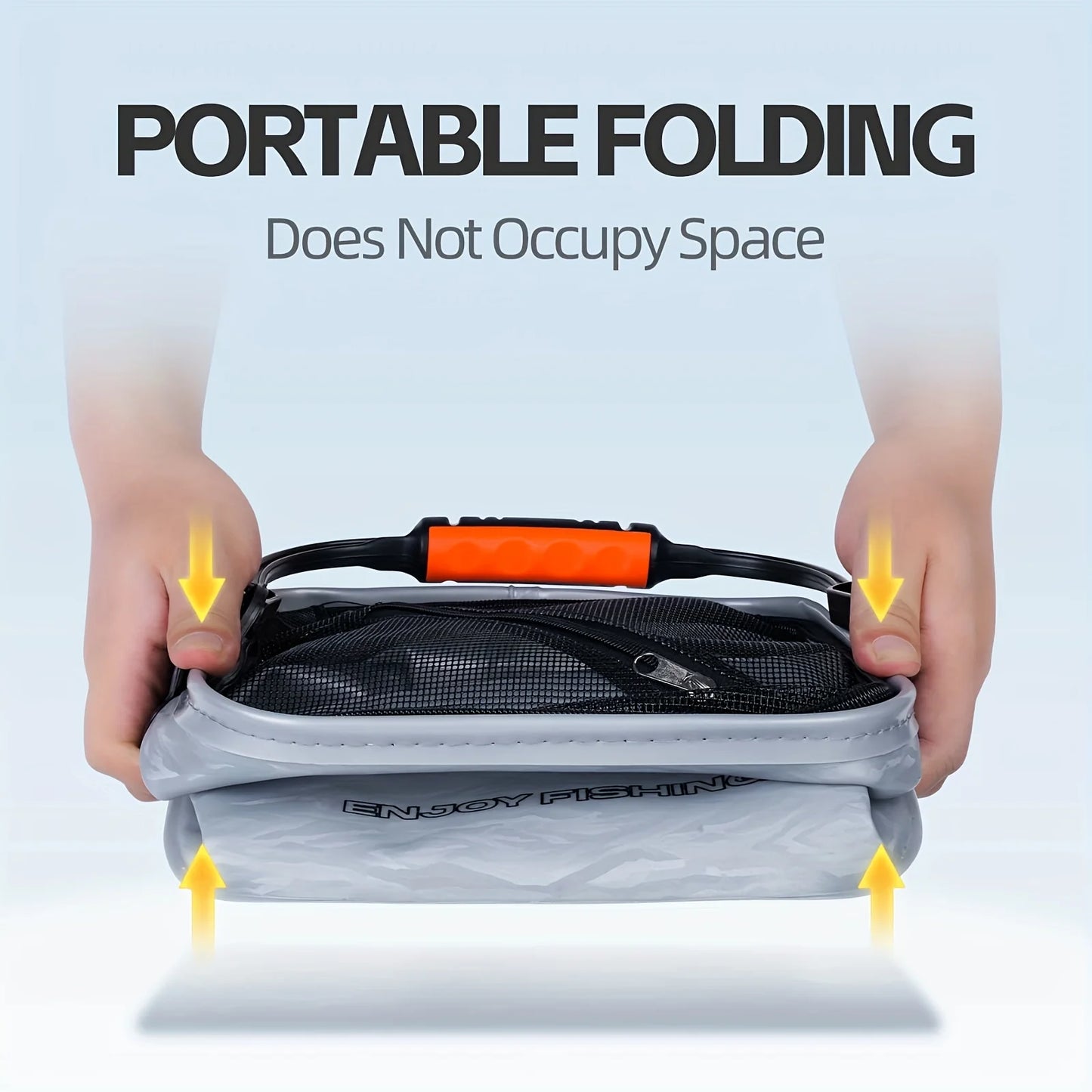 Portable 10L Fishing Bucket with Rope - Camping, Traveling, Hiking, Boating, Gardening Essential