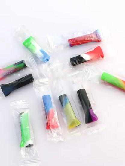 3/10/100pcs Smoking Rolling Paper with Silicone Nozzle — Anti-Scald Cigarette & Tobacco Filter Holder