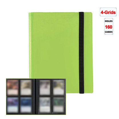 Trading Card Binder - 160/360/480 Capacity Side-Loading PP Card Holder Album for Gaming Cards
