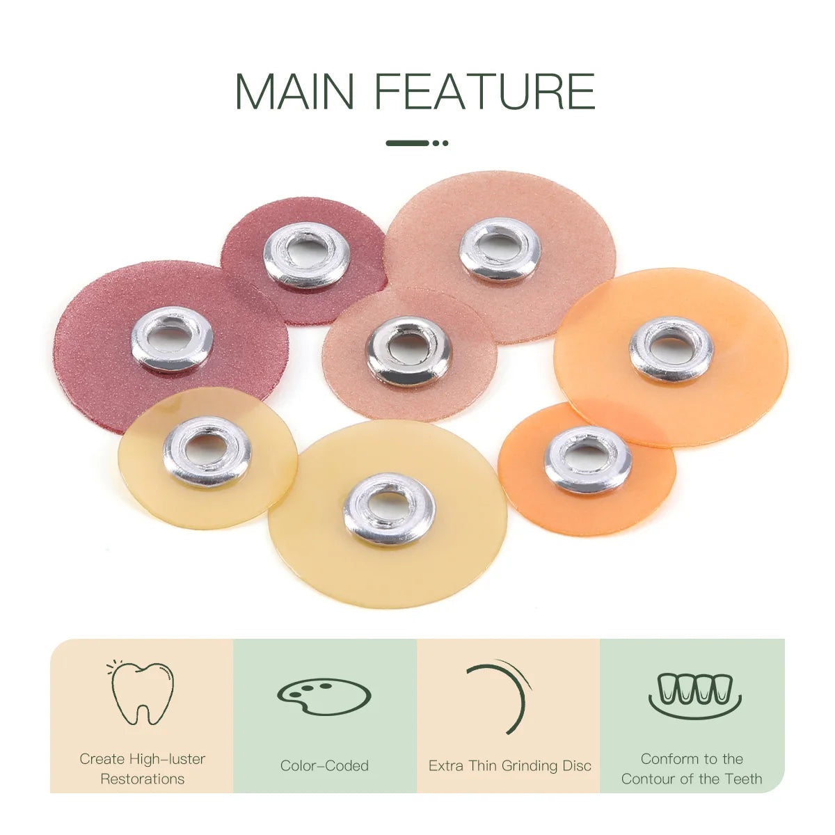 Dental Finishing & Polishing Discs – Superfine, Fine, Medium, Coarse for Composites, Ceramics & Glass Ionomer