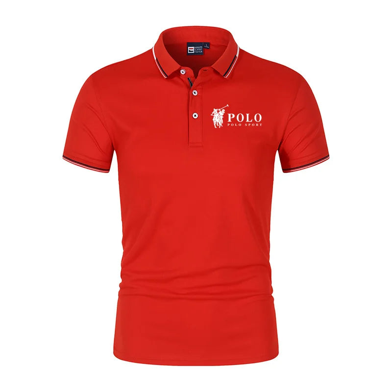 Men's Premium Summer Polo Shirt - Quick Dry Breathable Casual Business Sports Polo