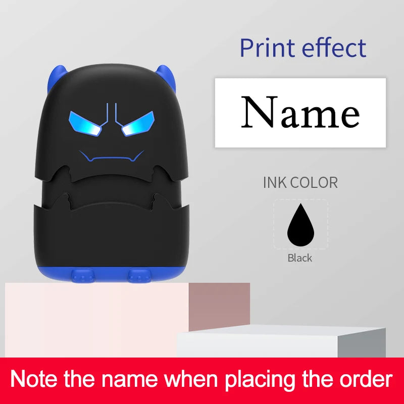 Custom Baby Name Stamp Kit - Reusable Waterproof Ink Stamp for Clothes, School Bags & Personal Items