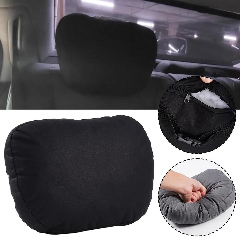 Universal Memory Foam Car Headrest Neck Pillow – Adjustable Neck Rest Cushion for Driving Comfort & Fatigue Relief Car Interior Accessory