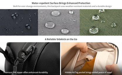 PGYTECH Waterproof Tech Organizer Pouch – Small Electronics Bag for Cables, Phones & Batteries