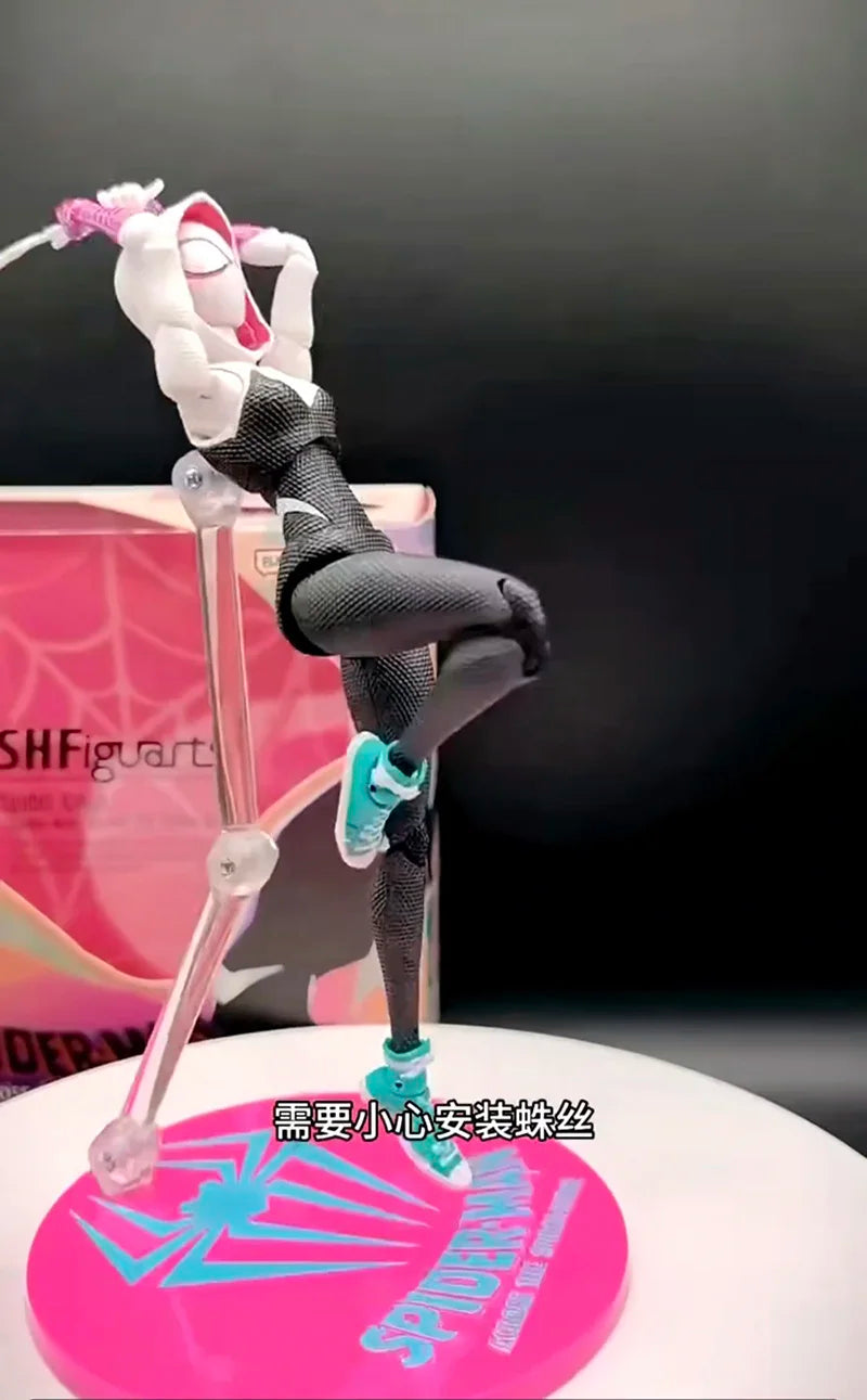 SHF Figuarts Super Gwen Action Figure – Spider-Gwen Gwen Stacy Collectible Model Toy