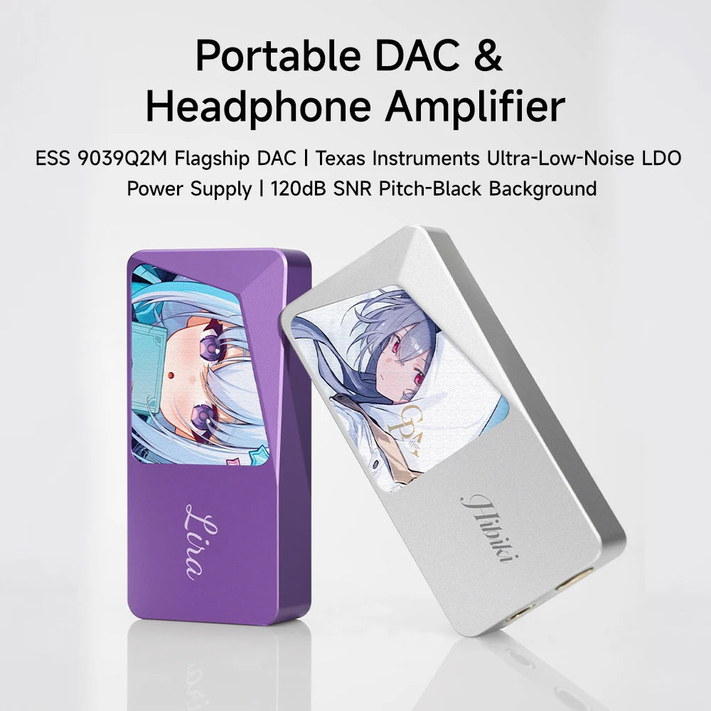 CVJ LILA&HIBIKI Portable DAC AMP - Dual ESS9039Q2M SABRE Audio Amplifier, PCM 384kHz/32bit & DSD256