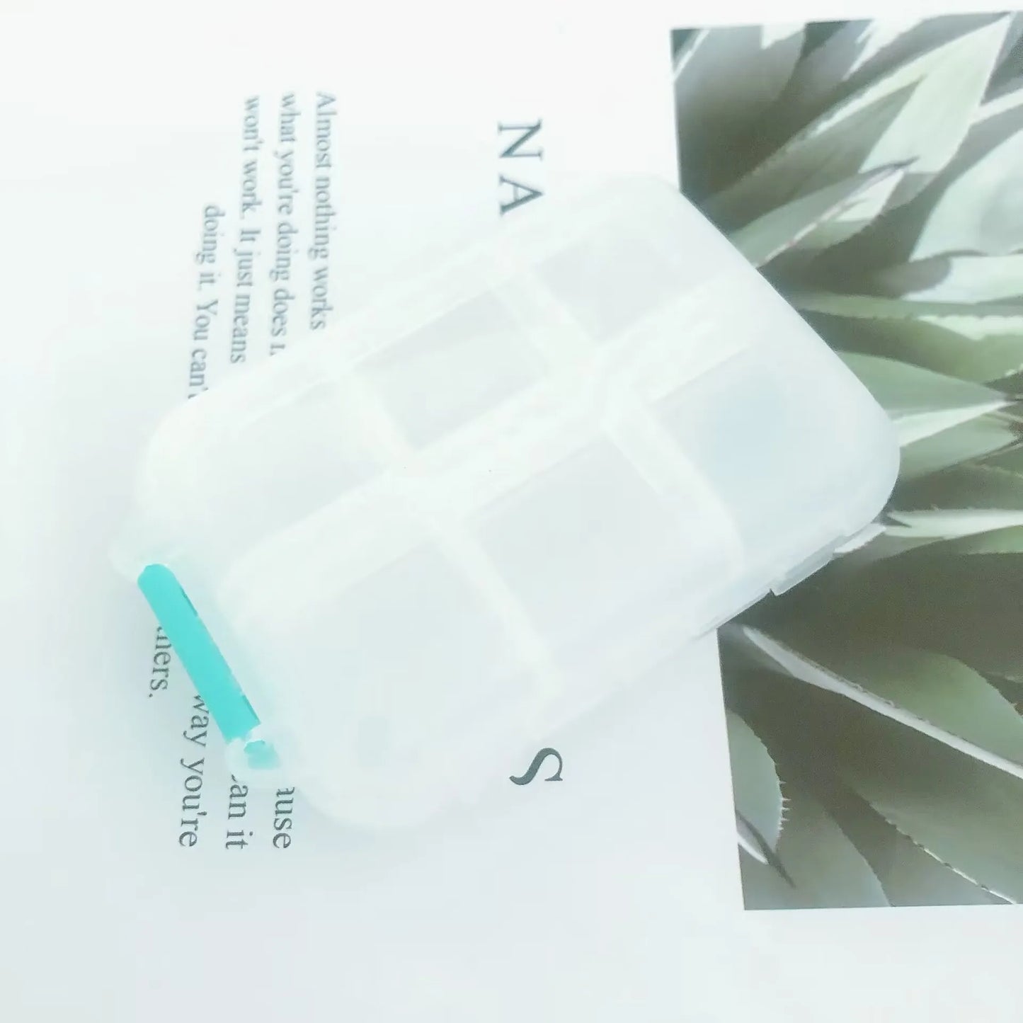 Tcare Travel Pill Organizer – Moisture-Proof Pills Box for Pocket or Purse, Portable Medicine & Vitamin Holder Container