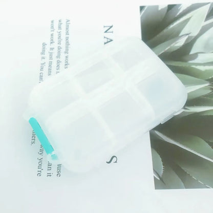 Tcare Travel Pill Organizer – Moisture-Proof Pills Box for Pocket or Purse, Portable Medicine & Vitamin Holder Container