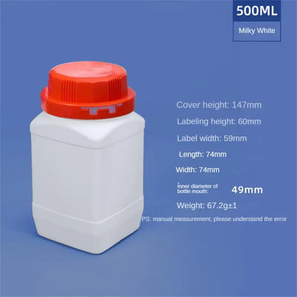 Empty Plastic Bottles 250ML/500ML/1L — HDPE Liquid, Cosmetic, Food & Chemical Storage Containers