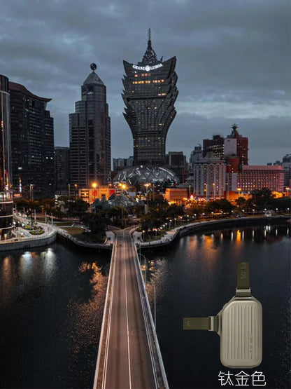 2025 RMWA Light Luxury Single-Shoulder Crossbody Bag — Vertical Aluminum-Magnesium Alloy Travel Bag, Silver Stylish Luggage