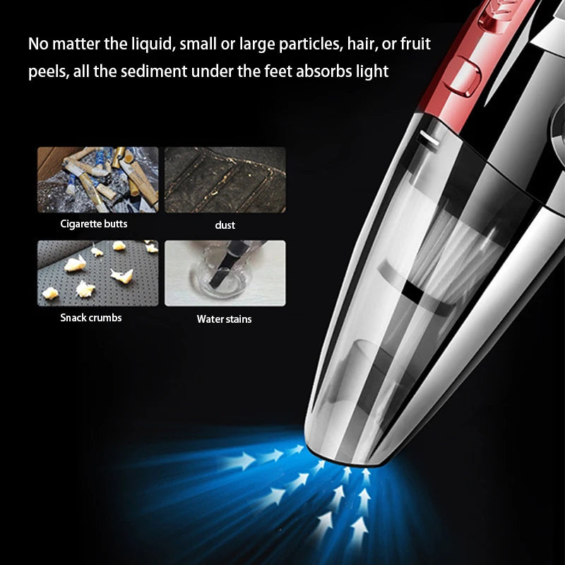 Handheld Car Vacuum Cleaner – Wireless, High-Power Model for Small Car Interior, 1 Set