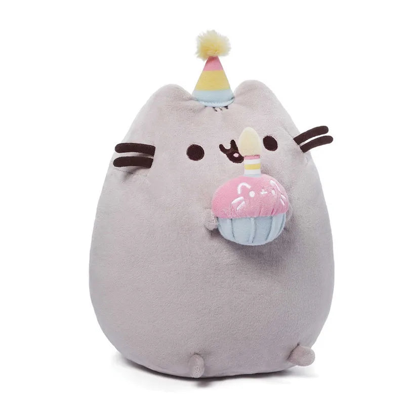 Round Cat Plush Cushion - Soft Cotton-Filled Pillow for Sofas, Hugs, Home Decor, and Gifts for Girlfriends, Toddlers, and Best Friends