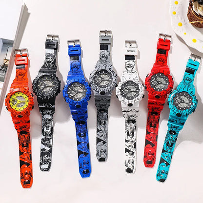 Naruto Uzumaki Digital Watch - Cute Anime Cartoon Electronic Wristwatch for Fans and Everyday Wear