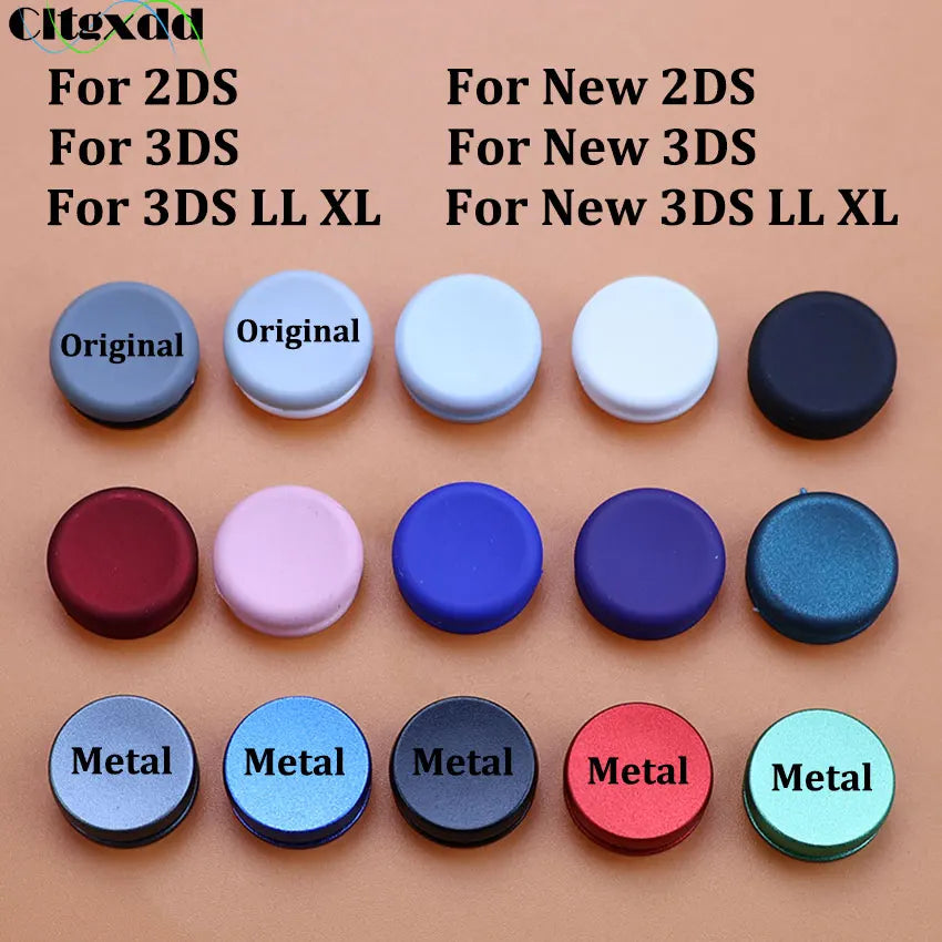 New 3DS XL Analog Stick Cover - 3D Joystick Cap & Thumbstick Pad for New 3DS LL, 2DS, 3DS & 3DS XL