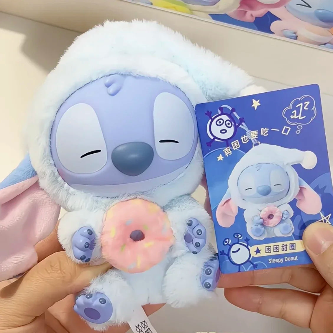 Miniso Disney Stitch Vinyl Blind Box – 'Eat Something Before Sleep' Series Mystery Bag Pendant Toy, Cute Collectible Gift for Adults
