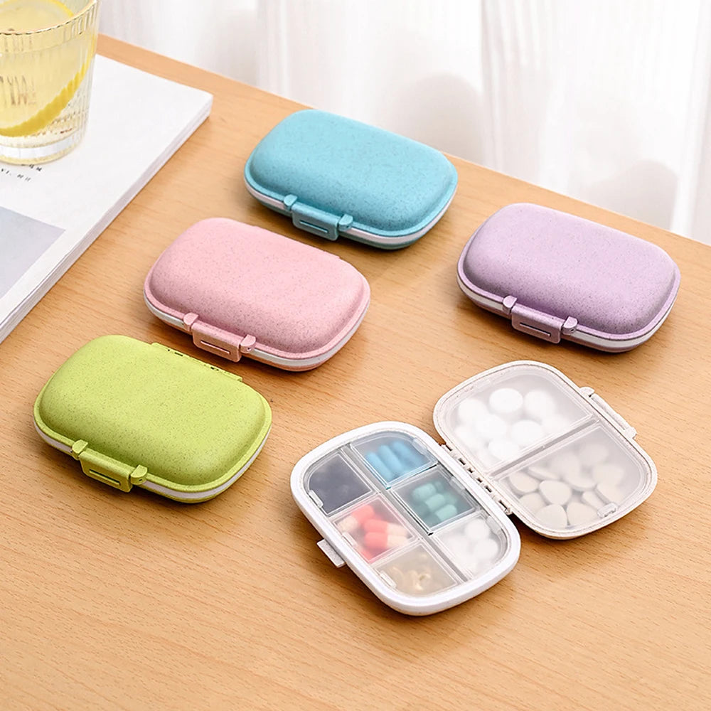 8-Compartment Travel Pill Organizer – Moisture-Proof Pill Case, Portable Medicine & Vitamin Holder for Purse