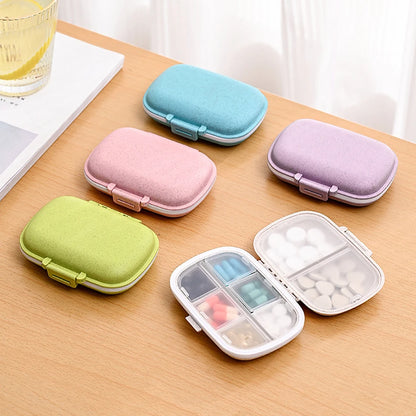 8-Compartment Travel Pill Organizer – Moisture-Proof Pill Case, Portable Medicine & Vitamin Holder for Purse