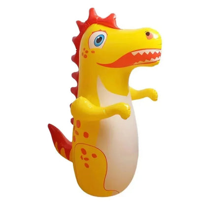 Inflatable Dinosaur Punching Bag - Tumbler Boxing Toy for Kids & Adults Outdoor Activity
