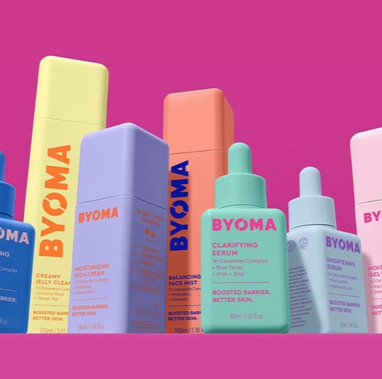 BYOMA Phyto-Mucin Glow Serum - Hydrating Barrier Repair Skincare Essence with Moisturizing Gel Cream Formula