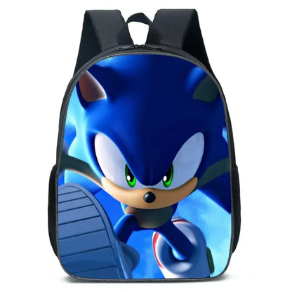 Cartoon Sonic School Backpack – Anime Kids' Primary & Secondary Mochila Bag