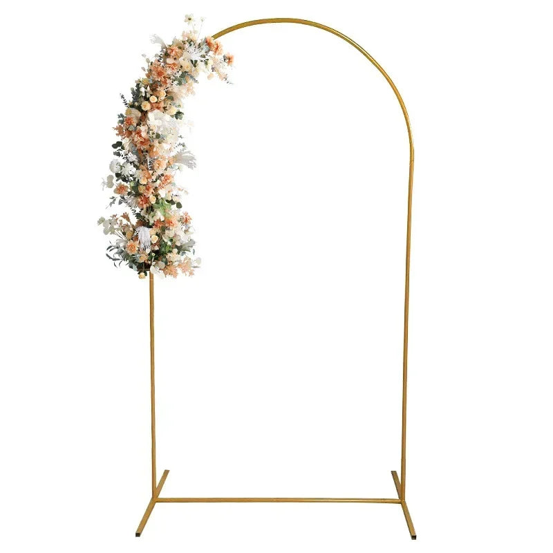 Gold Party Decor Arch Stand - 4FT to 7.2FT Balloon Frame & Backdrop Bracket for Weddings and Events
