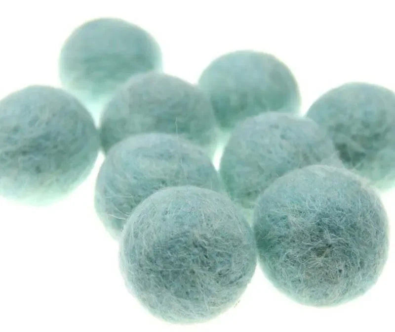 Round Wool Felt Balls - 20mm Mixed Color Pom Poms for DIY Crafts Home Decoration 10pcs Pack