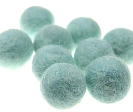 Round Wool Felt Balls - 20mm Mixed Color Pom Poms for DIY Crafts Home Decoration 10pcs Pack