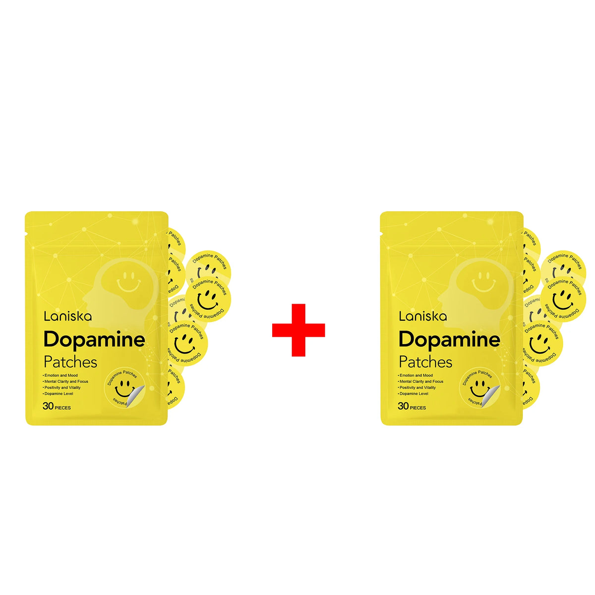 Dopamine Wellness Patches - Daily Comfort Patches for Focus, Stress Relief, Mood Balance & Vitality Support for Work and Study