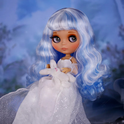 ICY DBS Blythe Doll – Tan Skin Matte Face with Eyebrows, 1/6 BJD Joint Body, Anime Christmas Gift