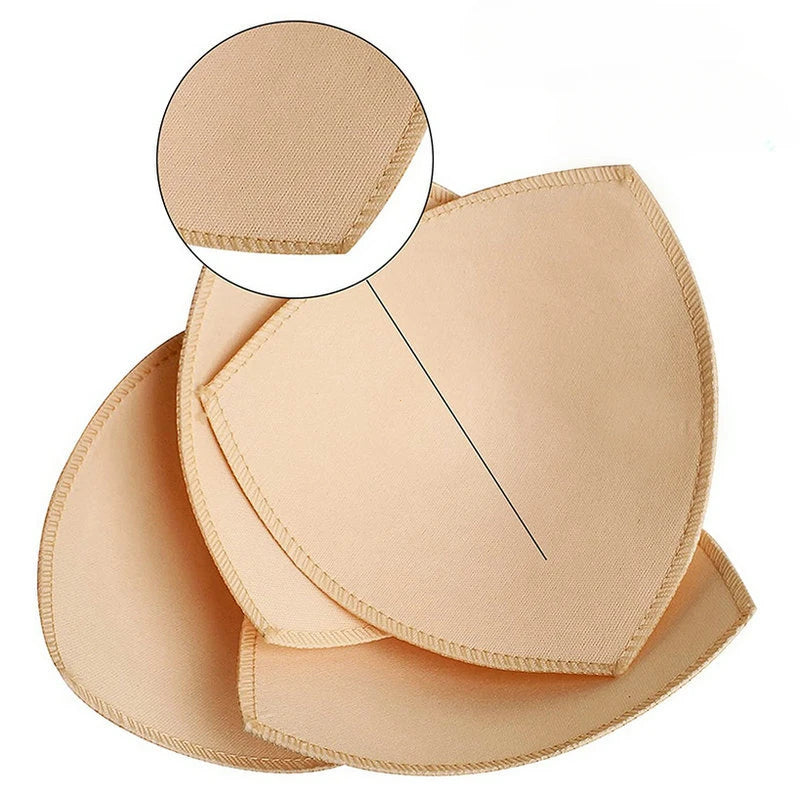 3 Pairs Removable Push-Up Bra Pads – Foam Inserts for Sports Bras, Bikinis & Underwear