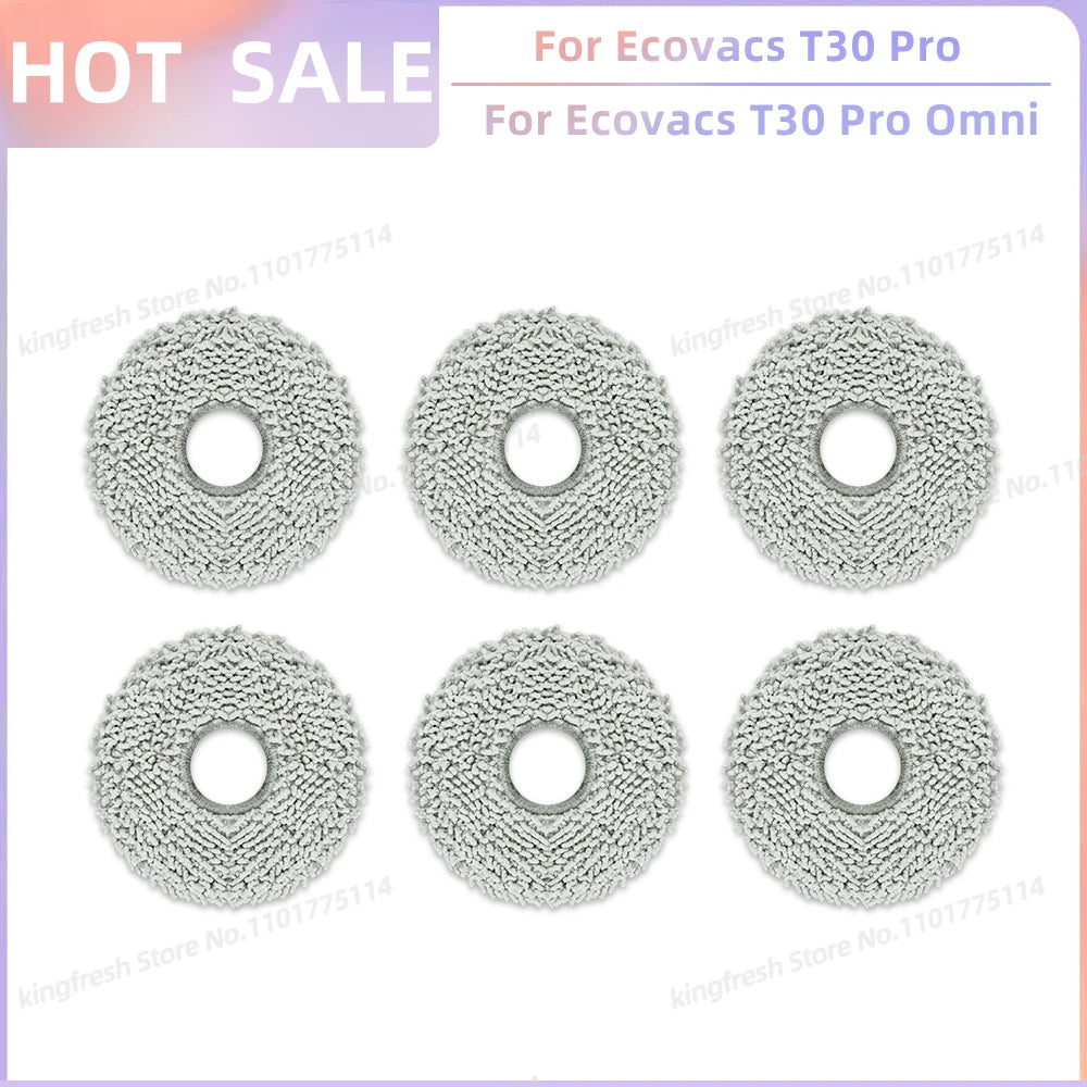 Replacement Parts for Ecovacs T30 Pro Omni & YEEDI M12 Ultra Plus – Main Roller, Side Brush, Filter, Dust Bag, Mop Cloth