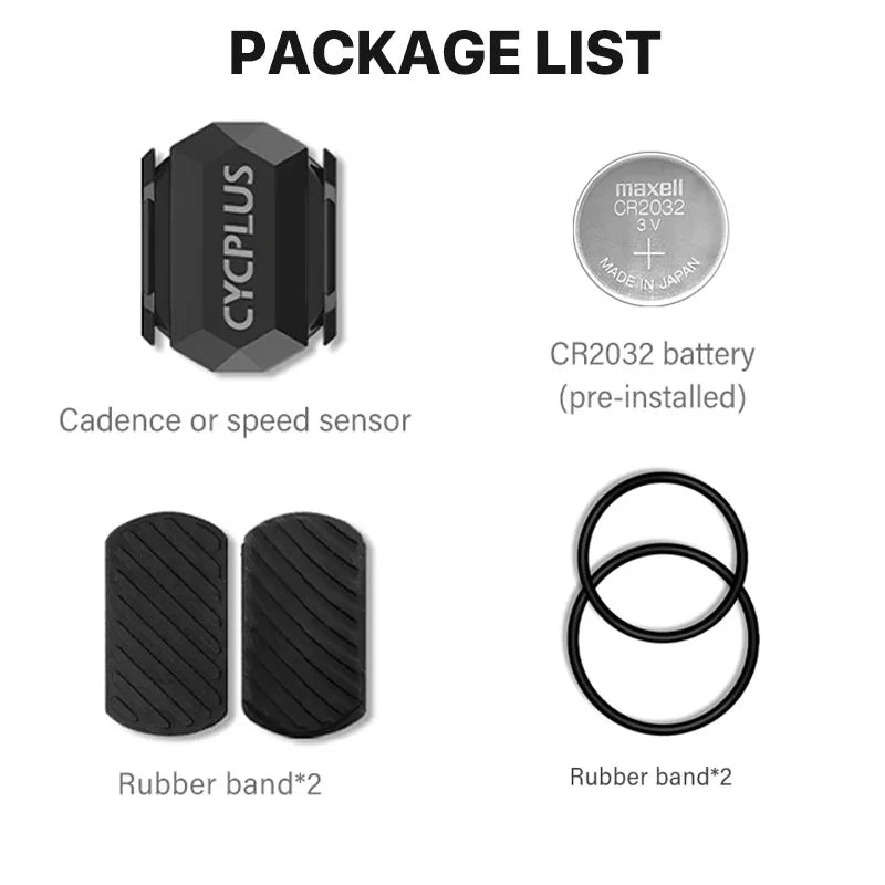 CYCPLUS Dual Sensor Bike Computer — Cadence & Speedometer with ANT+ Bluetooth, Waterproof GPS Cycling Accessory