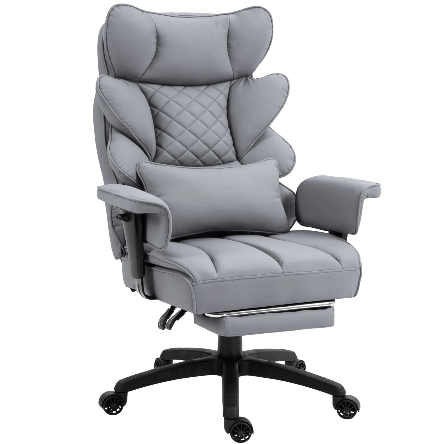 Dowinx Big & Tall Office Chair – High Back Computer Gaming Chair with Pocket Spring Cushion, Lumbar Support & Armrests