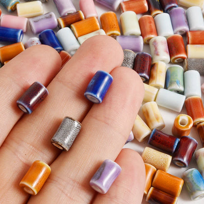 10/20/30PCS Colorful Ceramic Animal Beads – 2mm Hole Clownfish, Turtle, Star & Conch Shell for DIY Jewelry, Bracelets & Crafts