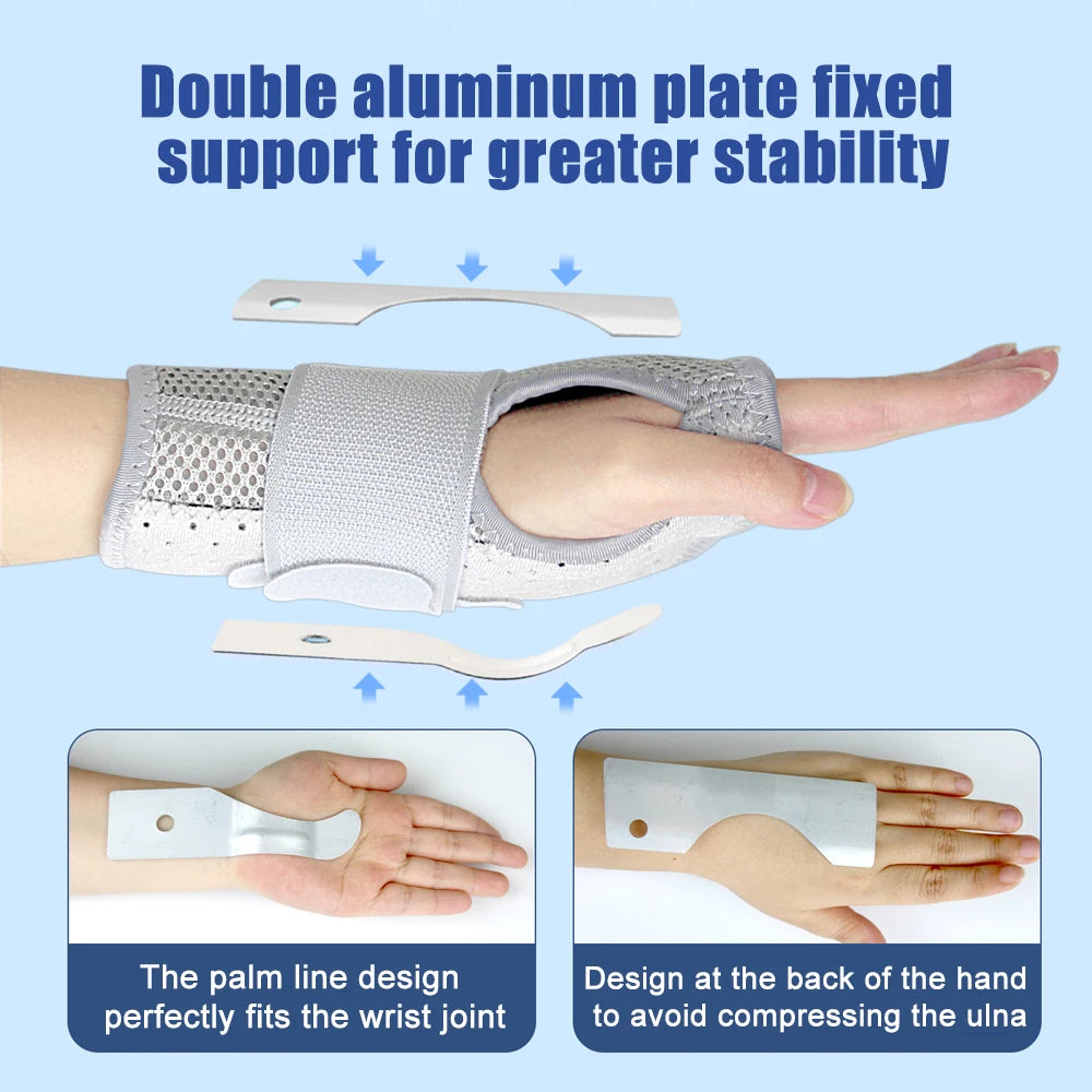 Adjustable Carpal Tunnel Wrist Brace | Wrist Support Compression Wrap for Arthritis & Tendinitis Pain Relief