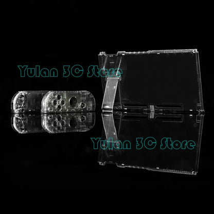 Nintendo Switch Transparent Replacement Housing Shell - DIY Console & Joy-Con Case for Left and Right Controllers