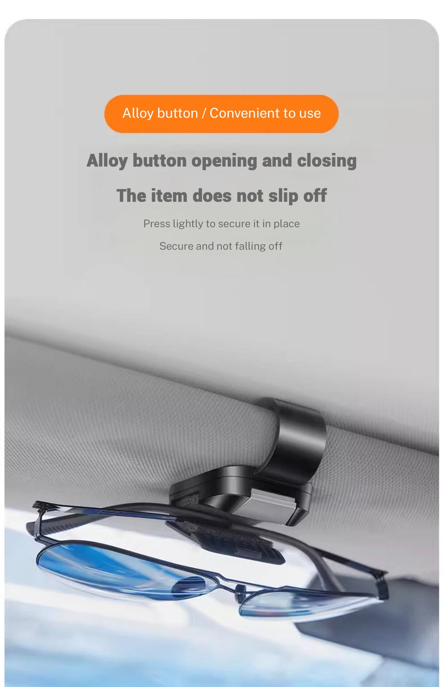 Car Sun Visor Glasses Clip – Interior Eyeglasses Storage Holder for Tesla Model 3, S, X, Y, Cybertruck & Roadster