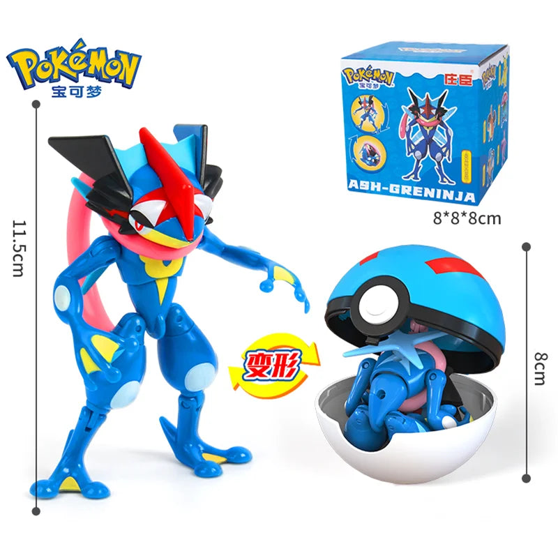 Pokemon Action Figures Set – Pikachu, Gengar, Dragonite, Snorlax & Pokeball Toys