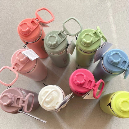 710ml Lulu Insulated Sports Water Bottle - Stainless Steel, Pure Titanium, Vacuum-Sealed, Leakproof, Portable Outdoor Cup