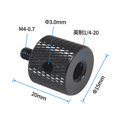 Reinforced Camera Screw Adapter - 1/4 to 3/8 Inch Male Female Thread Converter for Tripod Monopod Ball Head Light Bike Mount