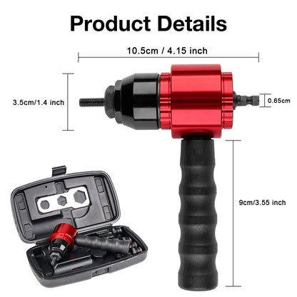 Electric Rivet Nut Gun – M3-M8 DIY Home Riveting Tool, Plug-in Converter for Electric Drill